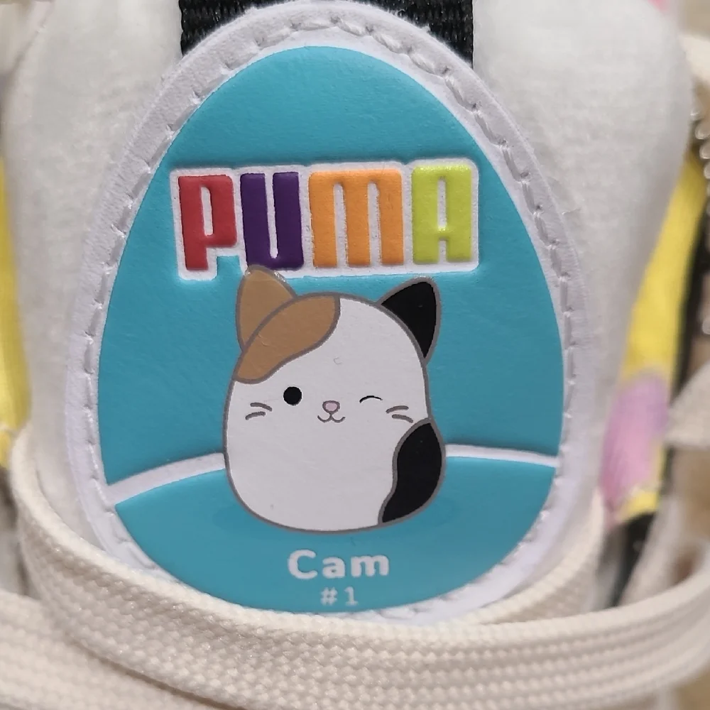 Puma Squishmallows Cam #1 Multicolor Sneakers with Cat Design Womens Sz 9